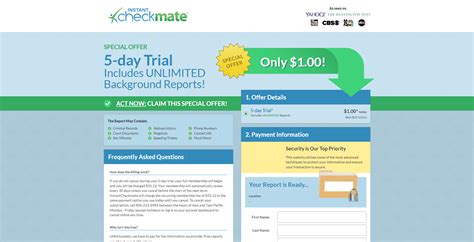 Instant Checkmate Free Trial .